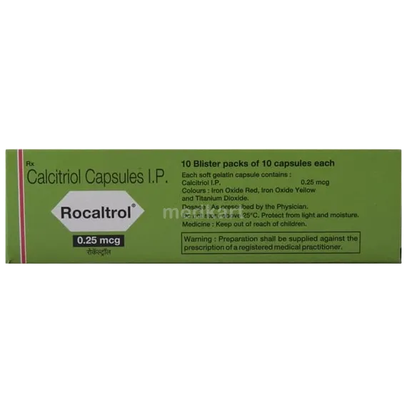 rocaltrol 0.25mcg capsule 10's